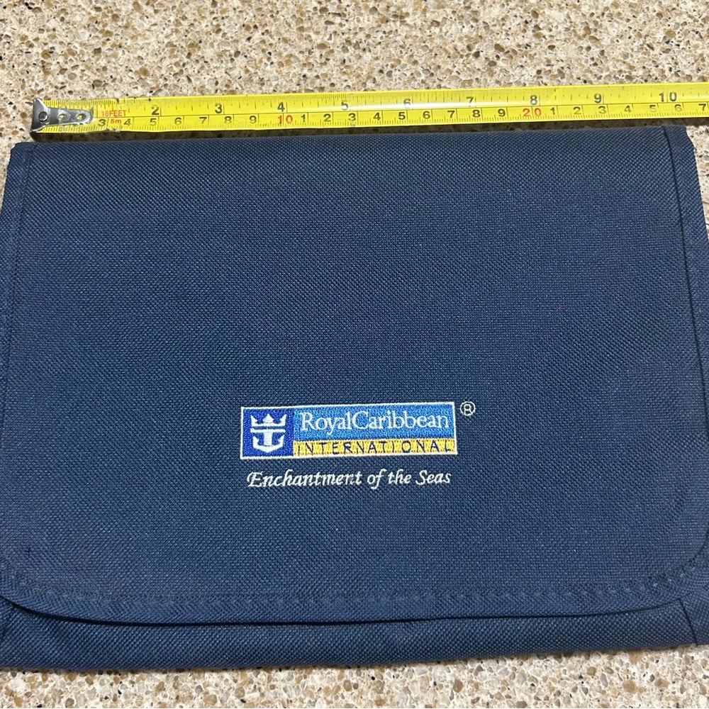 Royal Caribbean Cruise Enchantment of the Seas Hanging Travel Toiletry Bag Navy